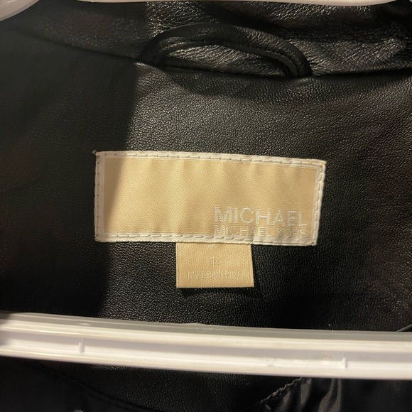 Gently used plus size Michael Kors leather jacket. - Picture 3 of 3